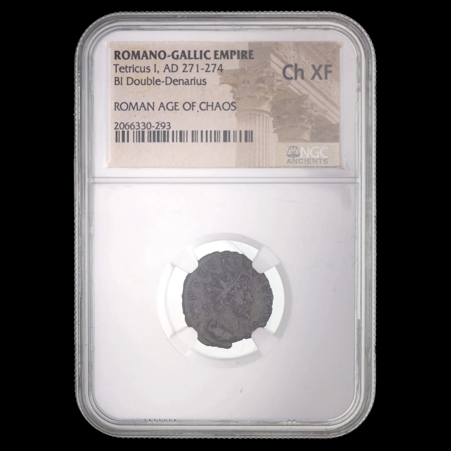 Ancient Roman Bronze Coin of Emperor Tetricus I (Breakaway Ruler of Roman Gaul) - Kinzer Coins