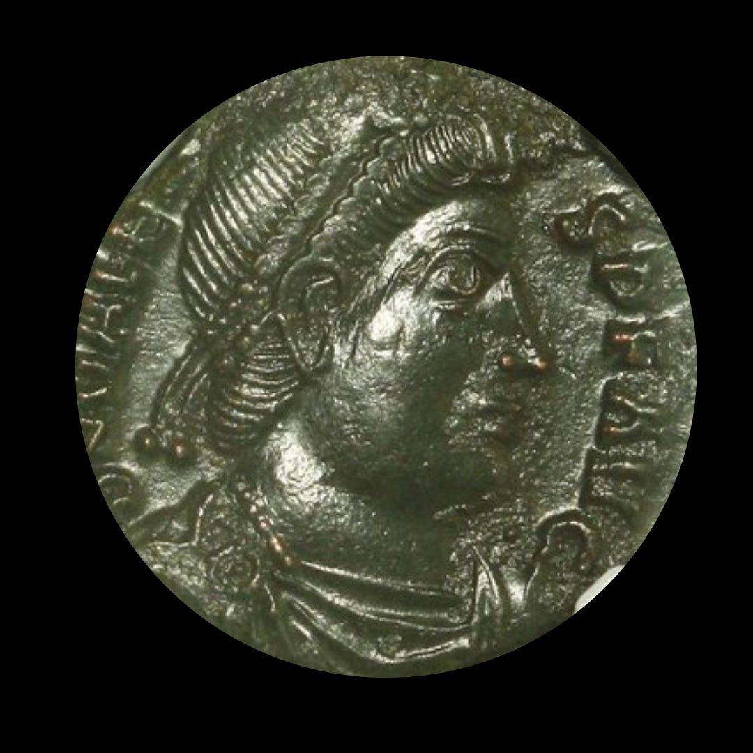 Ancient Roman Bronze Coin of Emperor Valens (Ruler During Rome’s Final Centuries) - Kinzer Coins