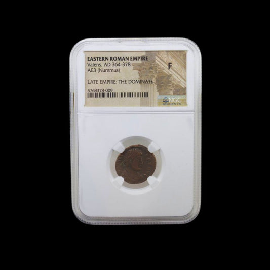 Ancient Roman Bronze Coin of Emperor Valens (Ruler During Rome’s Final Centuries) - Kinzer Coins