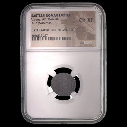 Ancient Roman Bronze Coin of Emperor Valens (Ruler During Rome’s Final Centuries) - Kinzer Coins