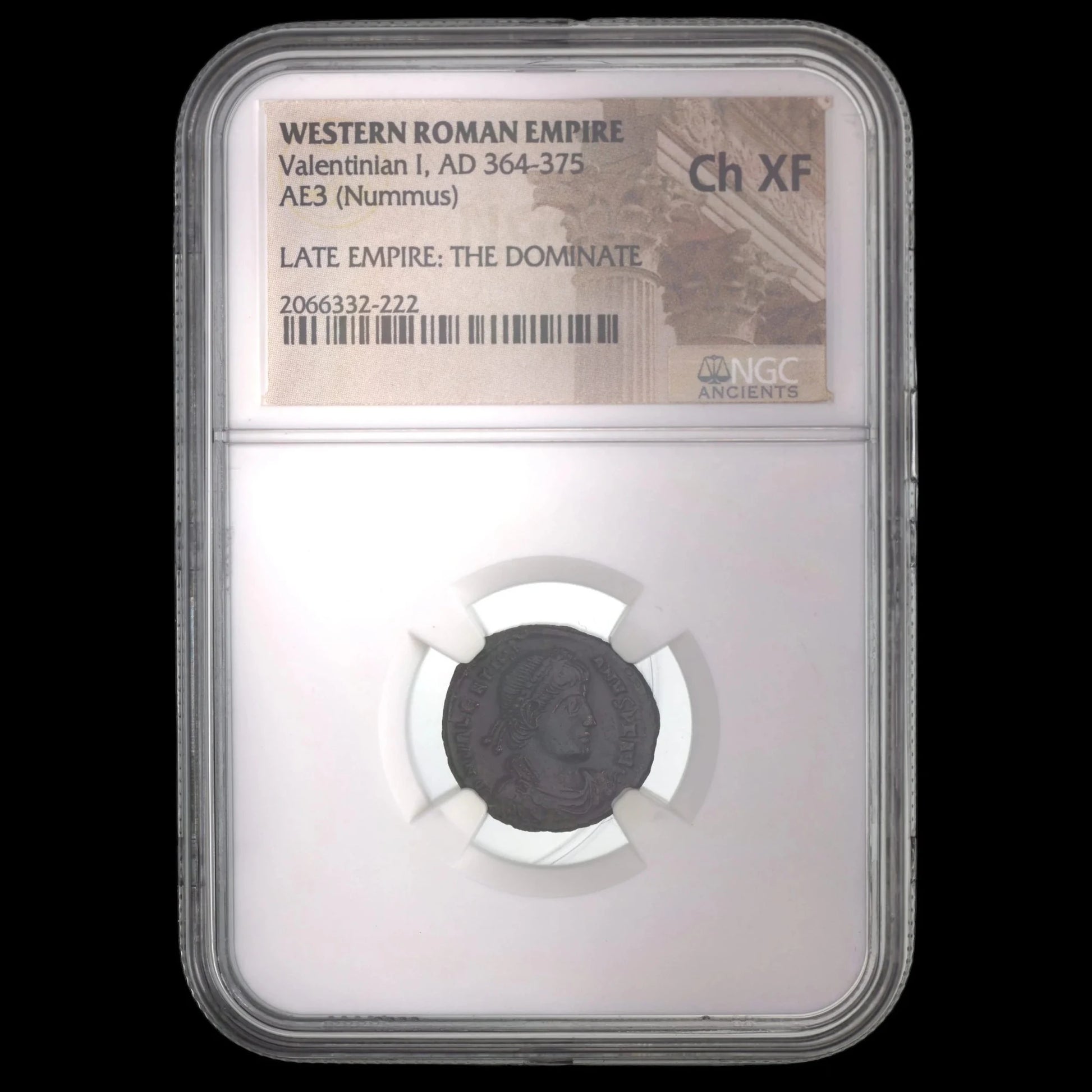 Ancient Roman Bronze Coin of Emperor Valentinian I (Defender of the Western Roman Empire) - Kinzer Coins