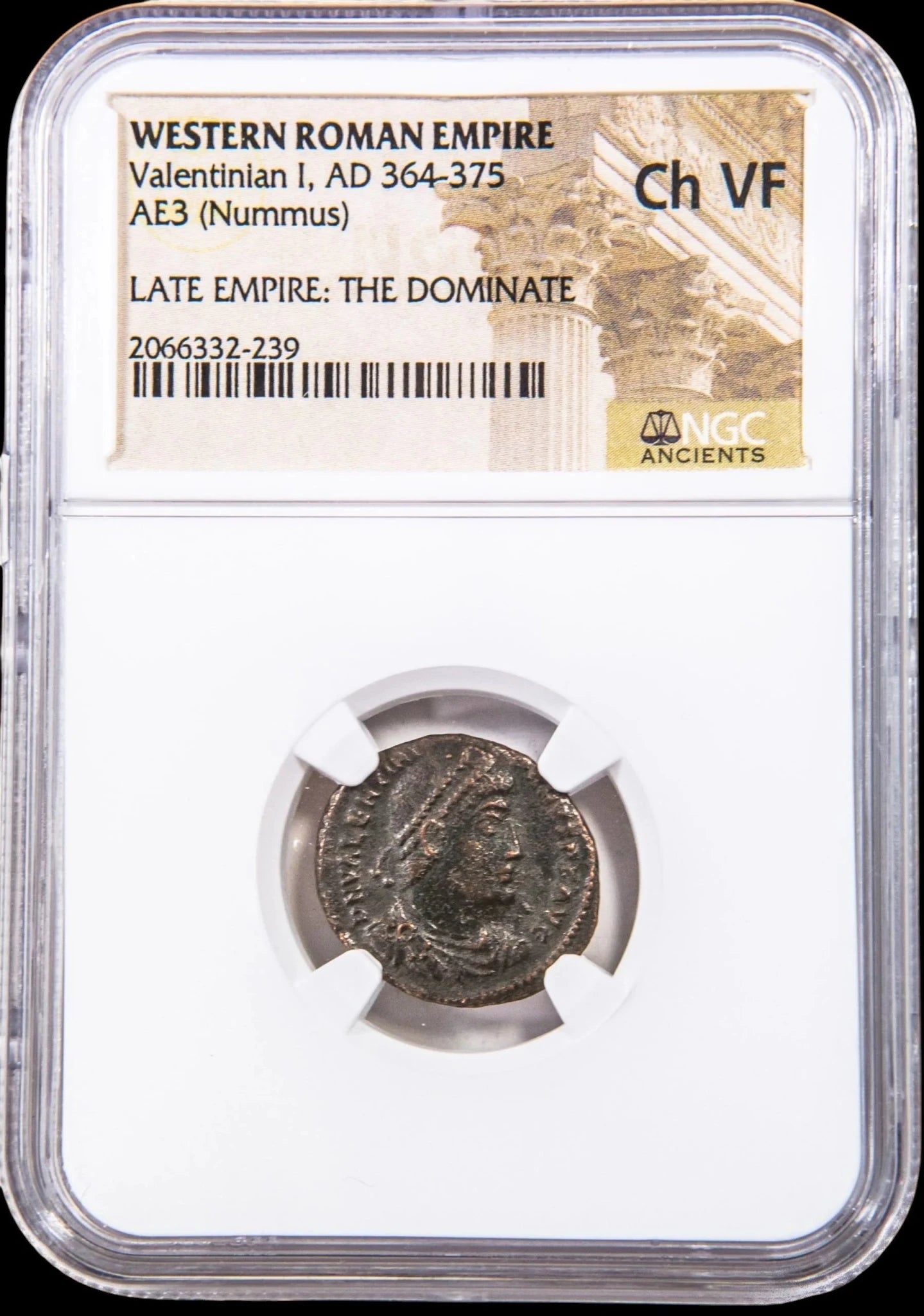 Ancient Roman Bronze Coin of Emperor Valentinian I (Defender of the Western Roman Empire) - Kinzer Coins