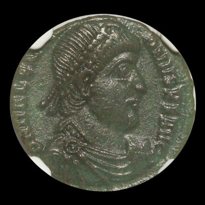 Ancient Roman Bronze Coin of Emperor Valentinian I (Defender of the Western Roman Empire) - Kinzer Coins