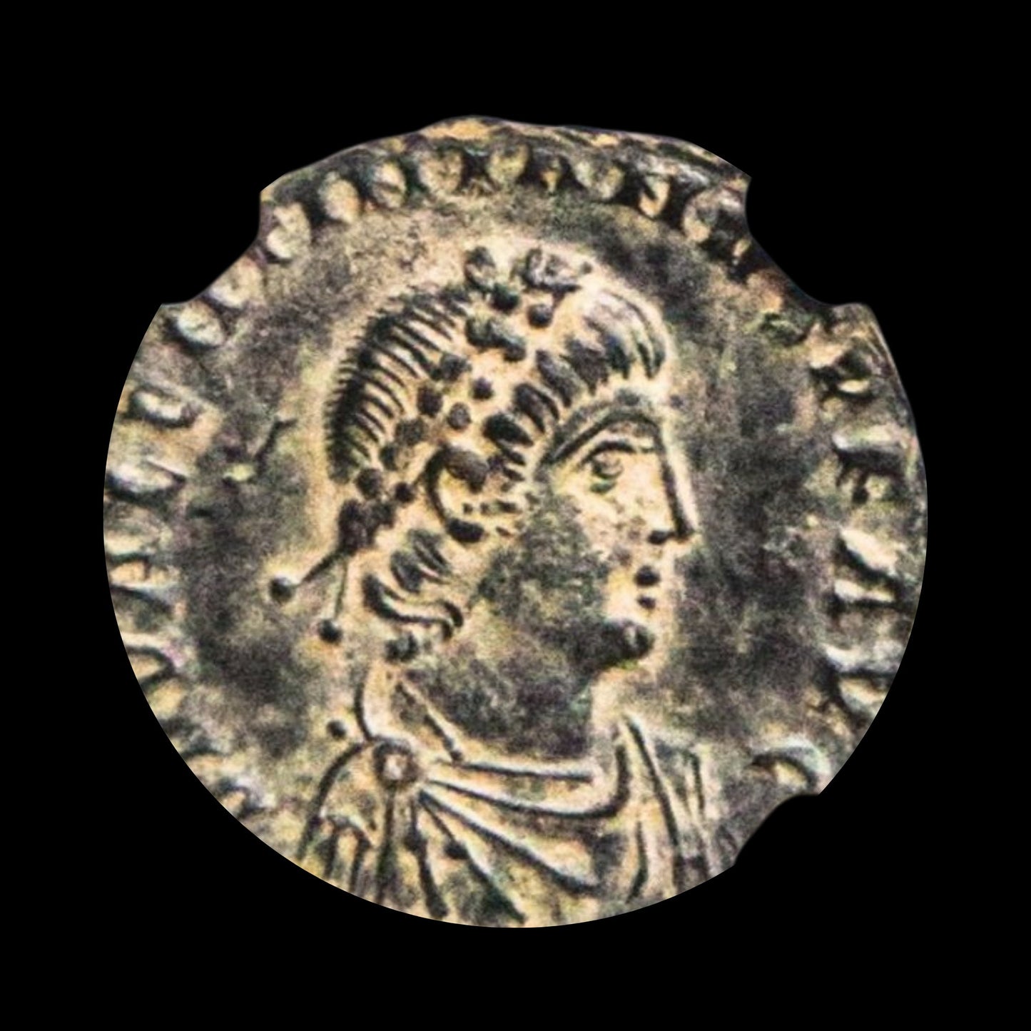 Ancient Roman Bronze Coin of Emperor Valentinian II (Child Emperor of the Late Roman Empire) - Kinzer Coins