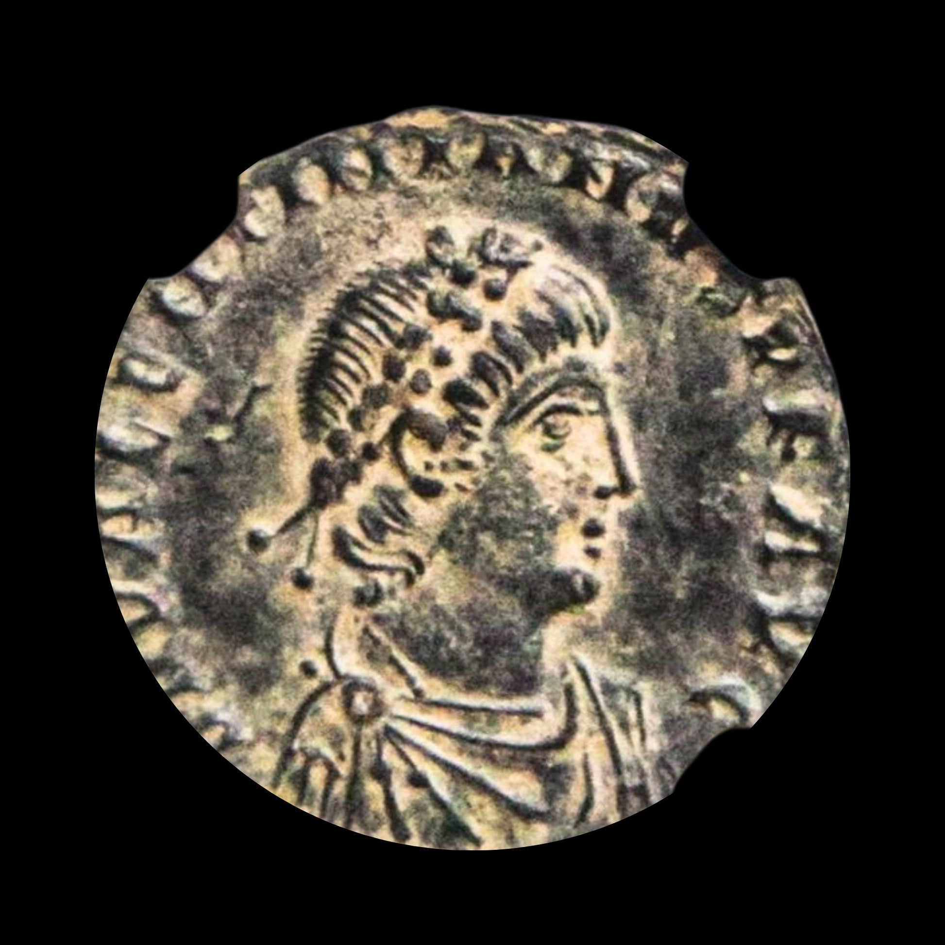 Ancient Roman Bronze Coin of Emperor Valentinian II (Child Emperor of the Late Roman Empire) - Kinzer Coins