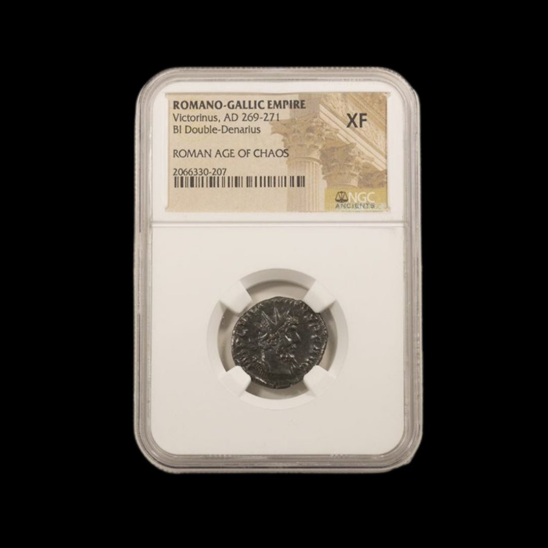 Ancient Roman Bronze Coin of Emperor Victorinus (Ruler of the Gallic Empire) - Kinzer Coins