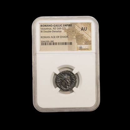 Ancient Roman Bronze Coin of Emperor Victorinus (Ruler of the Gallic Empire) - Kinzer Coins