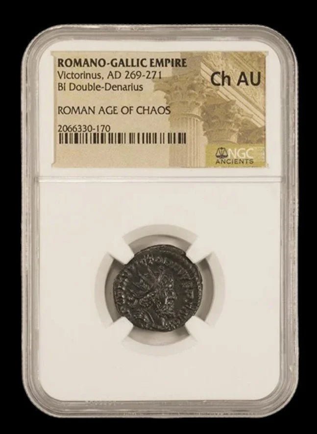 Ancient Roman Bronze Coin of Emperor Victorinus (Ruler of the Gallic Empire) - Kinzer Coins