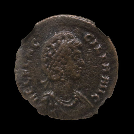 Ancient Roman Bronze Coin of Empress Aelia Flaccilla (Wife of Emperor Theodosius I) - Kinzer Coins