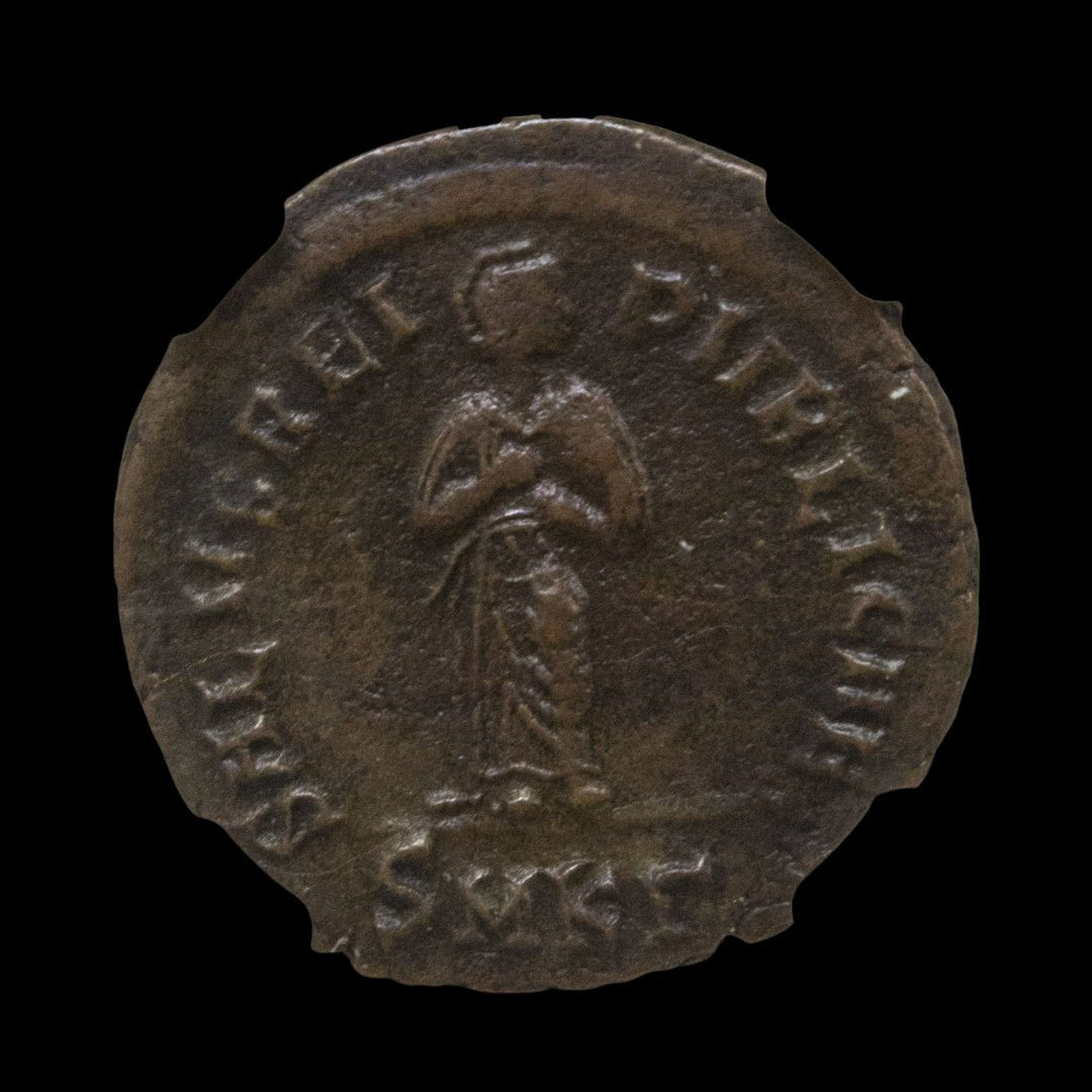 Ancient Roman Bronze Coin of Empress Aelia Flaccilla (Wife of Emperor Theodosius I) - Kinzer Coins