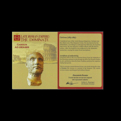 Ancient Roman Coin of Emperor Carinus (Ruler at the End of Rome’s Crisis Years) - Kinzer Coins