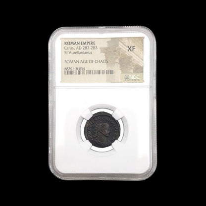 Ancient Roman Coin of Emperor Carus (Short - Reigned Emperor Before Diocletian) - Kinzer Coins