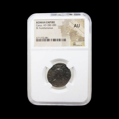 Ancient Roman Coin of Emperor Carus (Short - Reigned Emperor Before Diocletian) - Kinzer Coins