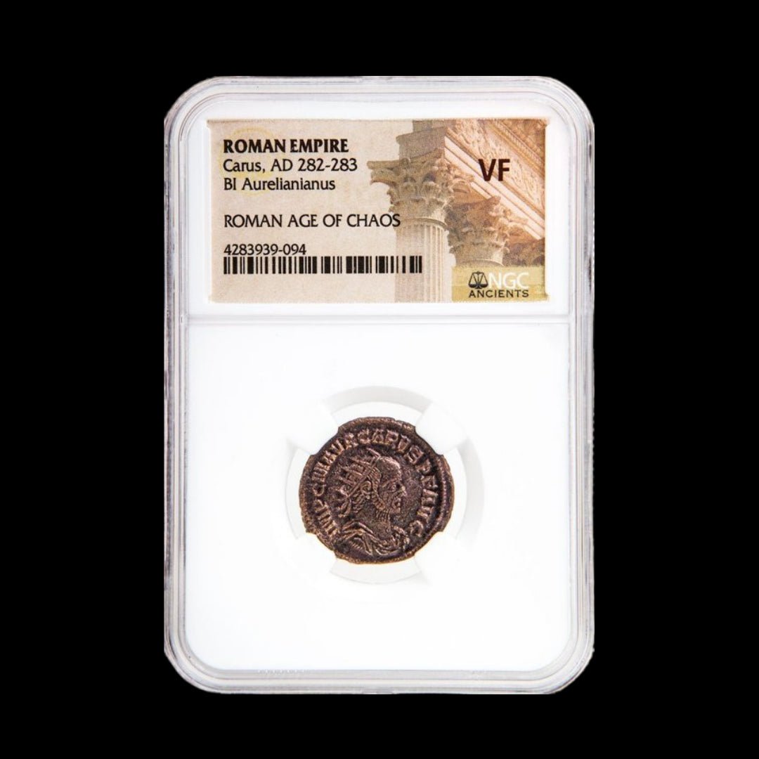 Ancient Roman Coin of Emperor Carus (Short - Reigned Emperor Before Diocletian) - Kinzer Coins