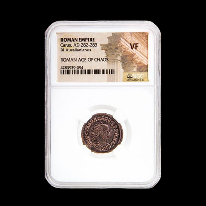 Ancient Roman Coin of Emperor Carus (Short - Reigned Emperor Before Diocletian) - Kinzer Coins