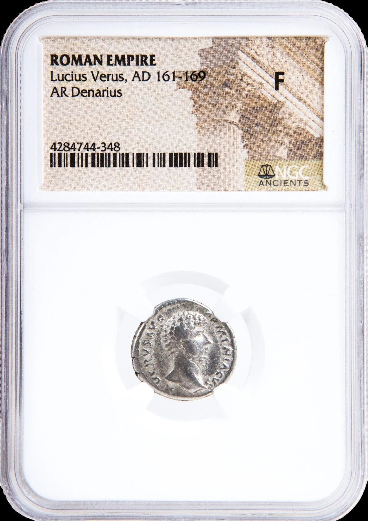 Ancient Roman Coin of Emperor Lucius Verus (Co - Emperor with Marcus Aurelius), NGC Certified - Kinzer Coins