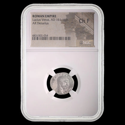 Ancient Roman Coin of Emperor Lucius Verus (Co - Emperor with Marcus Aurelius), NGC Certified - Kinzer Coins