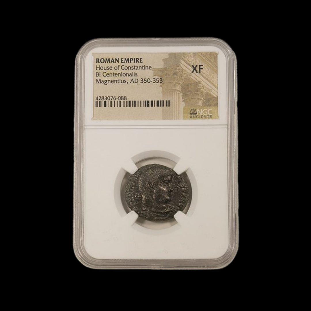 Ancient Roman Coin of Emperor Magnentius (Usurper of the Late Roman Empire) - Kinzer Coins