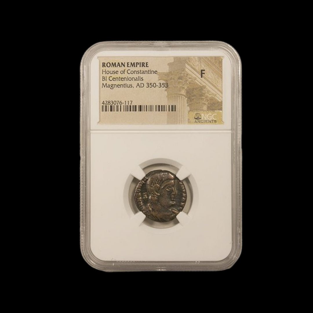 Ancient Roman Coin of Emperor Magnentius (Usurper of the Late Roman Empire) - Kinzer Coins