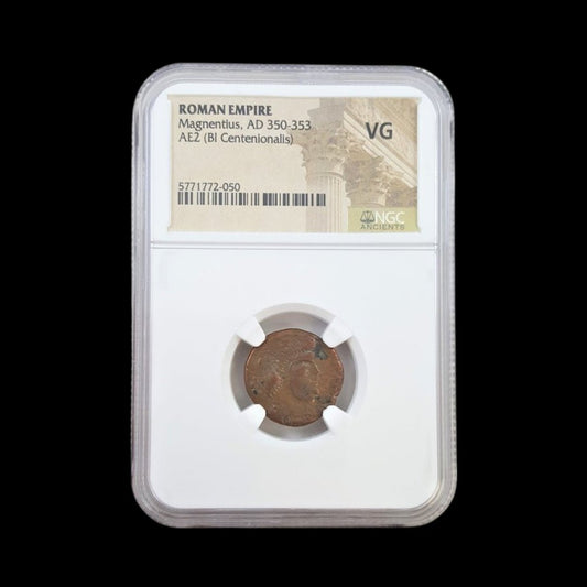Ancient Roman Coin of Emperor Magnentius (Usurper of the Late Roman Empire) - Kinzer Coins
