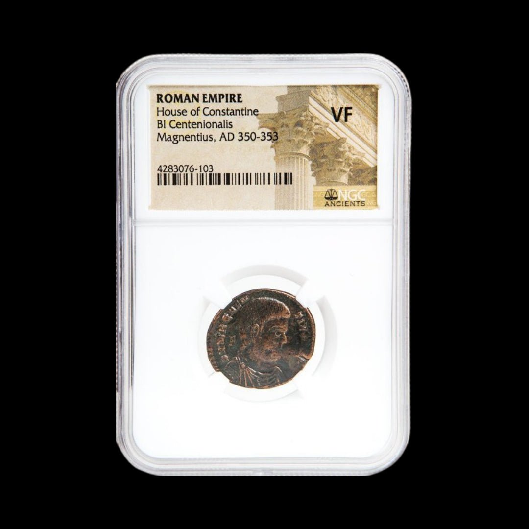 Ancient Roman Coin of Emperor Magnentius (Usurper of the Late Roman Empire) - Kinzer Coins