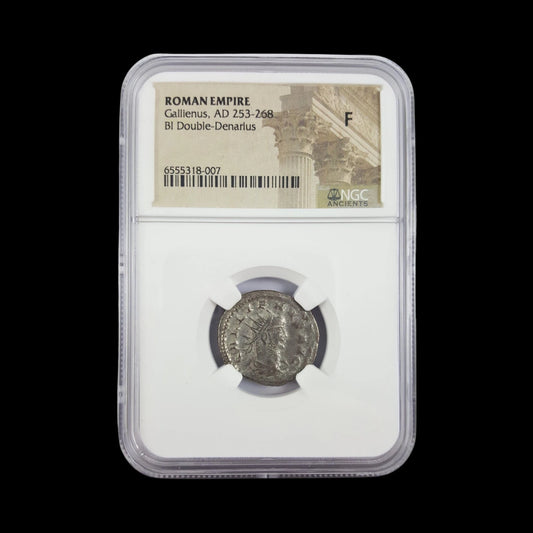 Ancient Roman Silver Coin of Emperor Gallienus (Defender of the Empire in a Time of Chaos) - Kinzer Coins