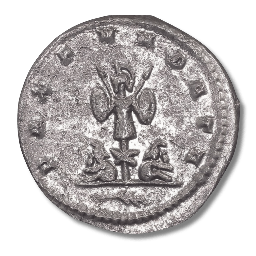 Ancient Roman Silver Coin of Emperor Gallienus (Defender of the Empire in a Time of Chaos) - Kinzer Coins