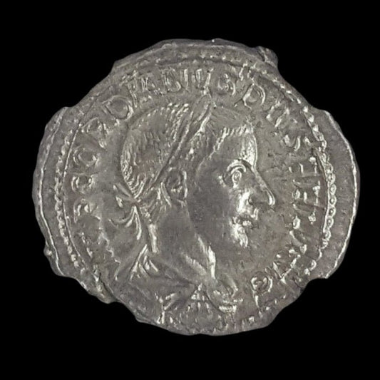 Ancient Roman Silver Coin of Emperor Gordian III (Teen Emperor of Rome) - Kinzer Coins
