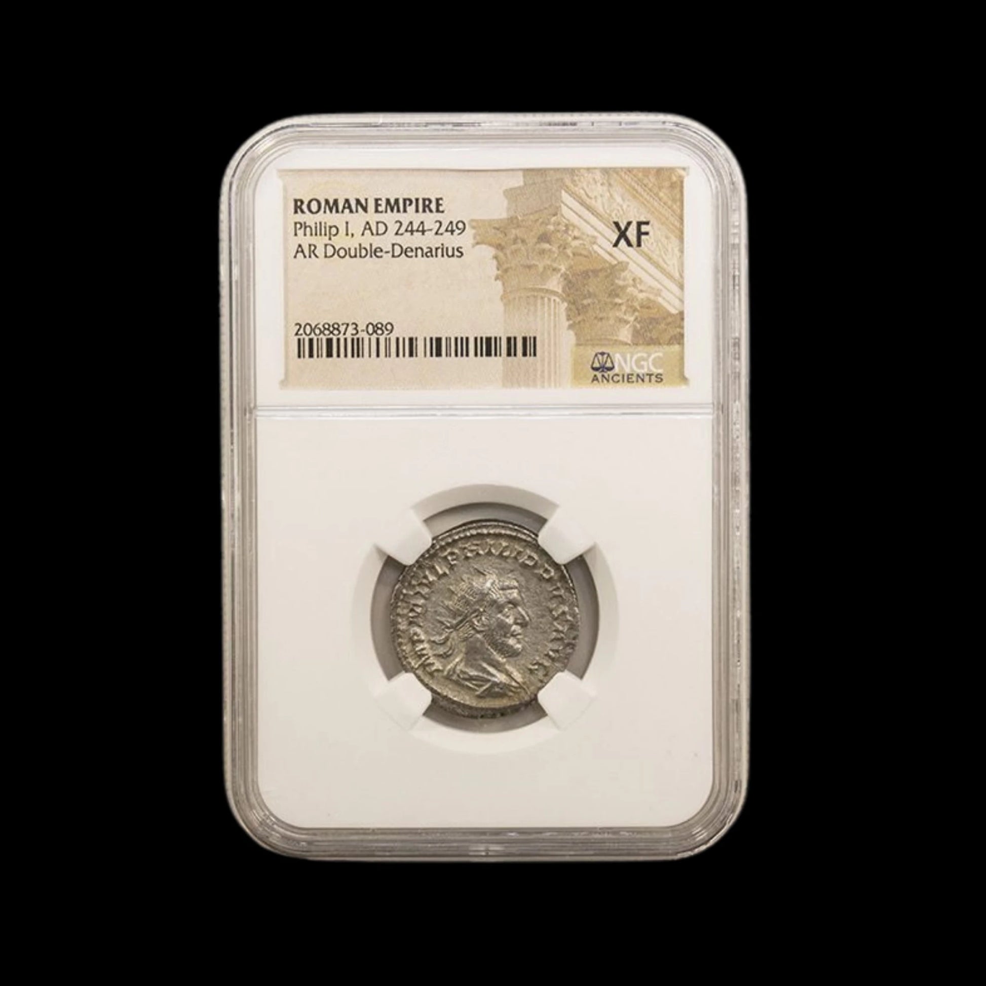 Ancient Roman Silver Coin of Emperor Philip I (Rome’s 1,000th Anniversary Emperor), NGC Certified - Kinzer Coins