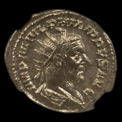 Ancient Roman Silver Coin of Emperor Philip I (Rome’s 1,000th Anniversary Emperor), NGC Certified - Kinzer Coins