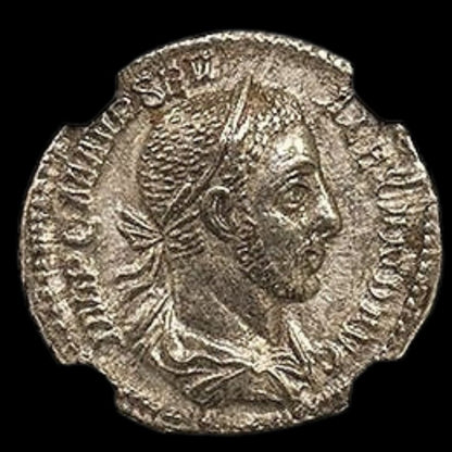 Ancient Roman Silver Coin of Emperor Severus Alexander (Last Emperor of the Severan Dynasty) - Kinzer Coins