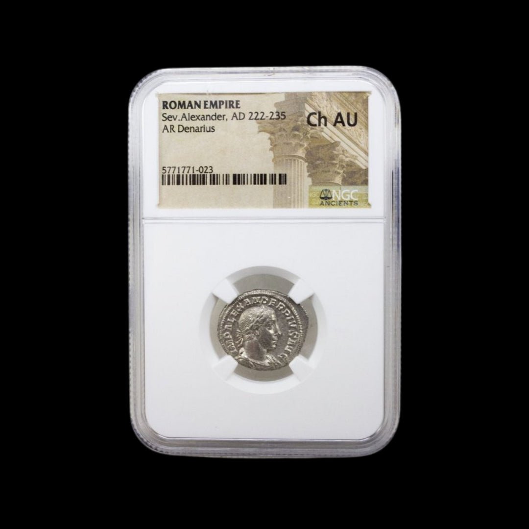 Ancient Roman Silver Coin of Emperor Severus Alexander (Last Emperor of the Severan Dynasty) - Kinzer Coins