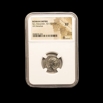Ancient Roman Silver Coin of Emperor Severus Alexander (Last Emperor of the Severan Dynasty) - Kinzer Coins