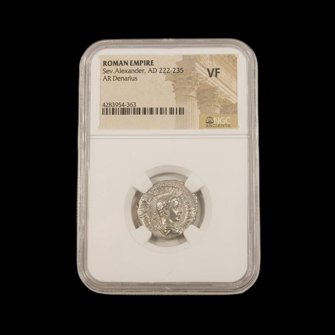 Ancient Roman Silver Coin of Emperor Severus Alexander (Last Emperor of the Severan Dynasty) - Kinzer Coins