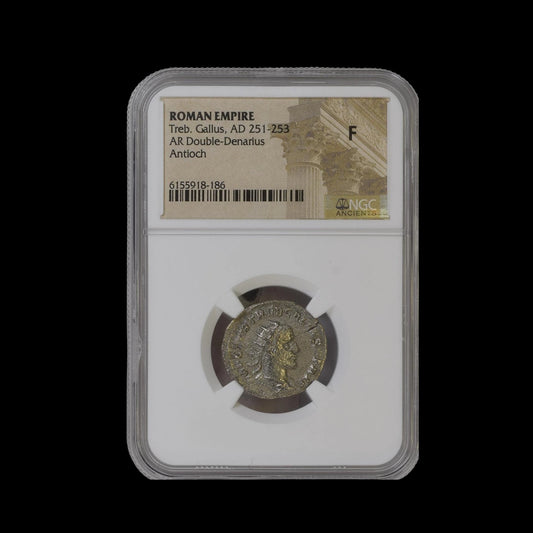 Ancient Roman Silver Coin of Emperor Trebonianus Gallus (Ruler During Rome’s Crisis Years) - Kinzer Coins