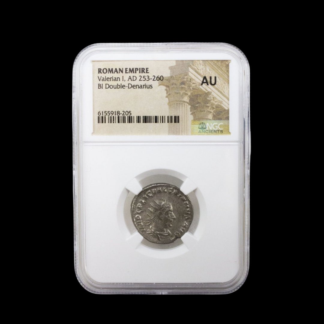 Ancient Roman Silver Coin of Emperor Valerian I (Emperor Captured by Persia) - Kinzer Coins