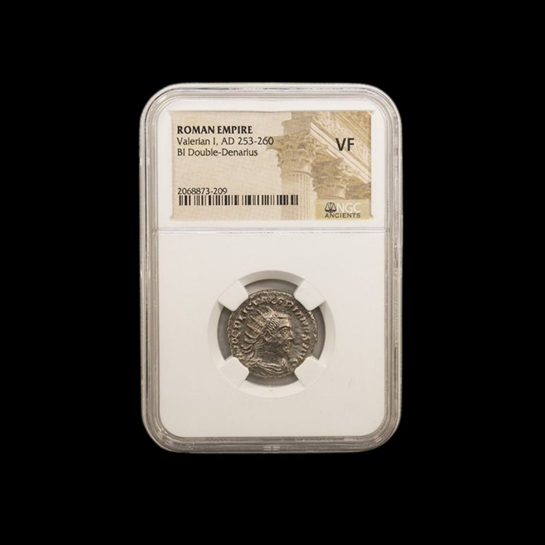 Ancient Roman Silver Coin of Emperor Valerian I (Emperor Captured by Persia) - Kinzer Coins