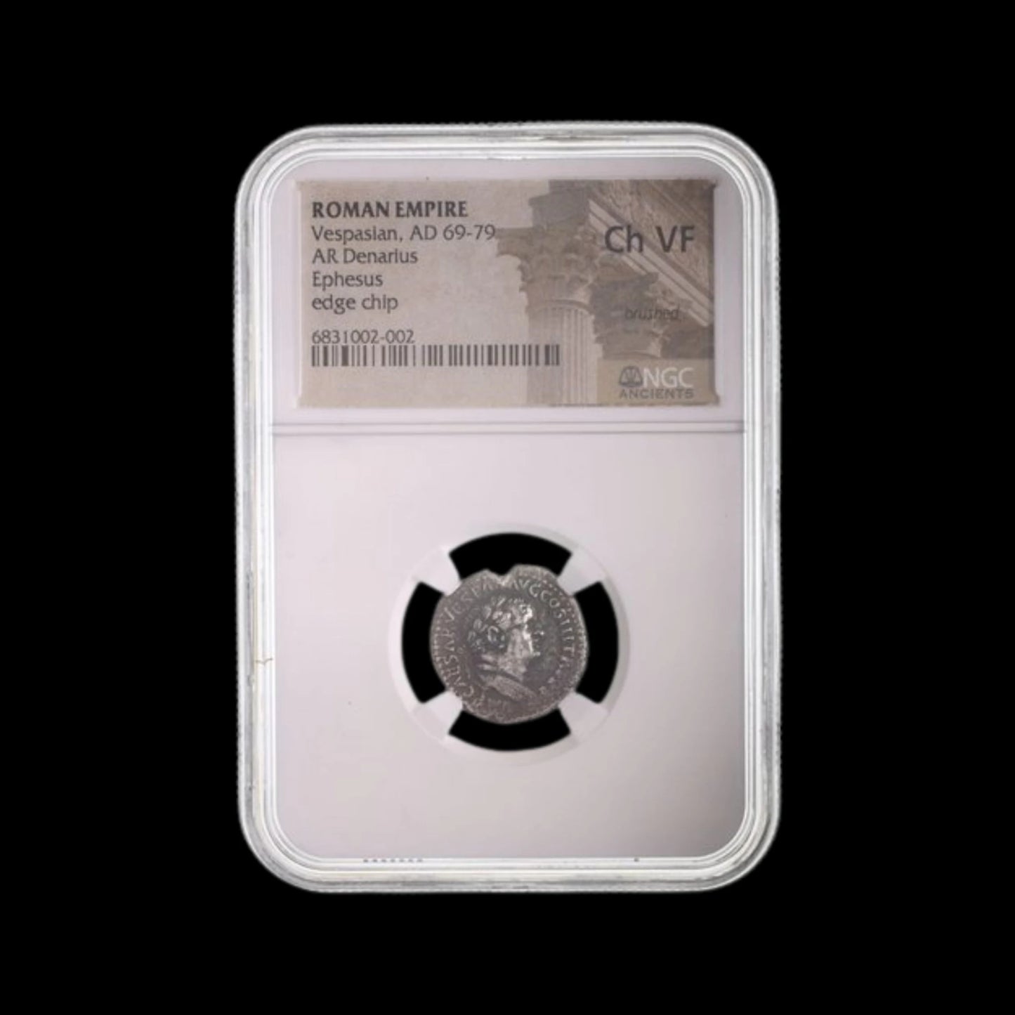 Ancient Roman Silver Coin of Emperor Vespasian (Founder of the Flavian Dynasty) - Kinzer Coins