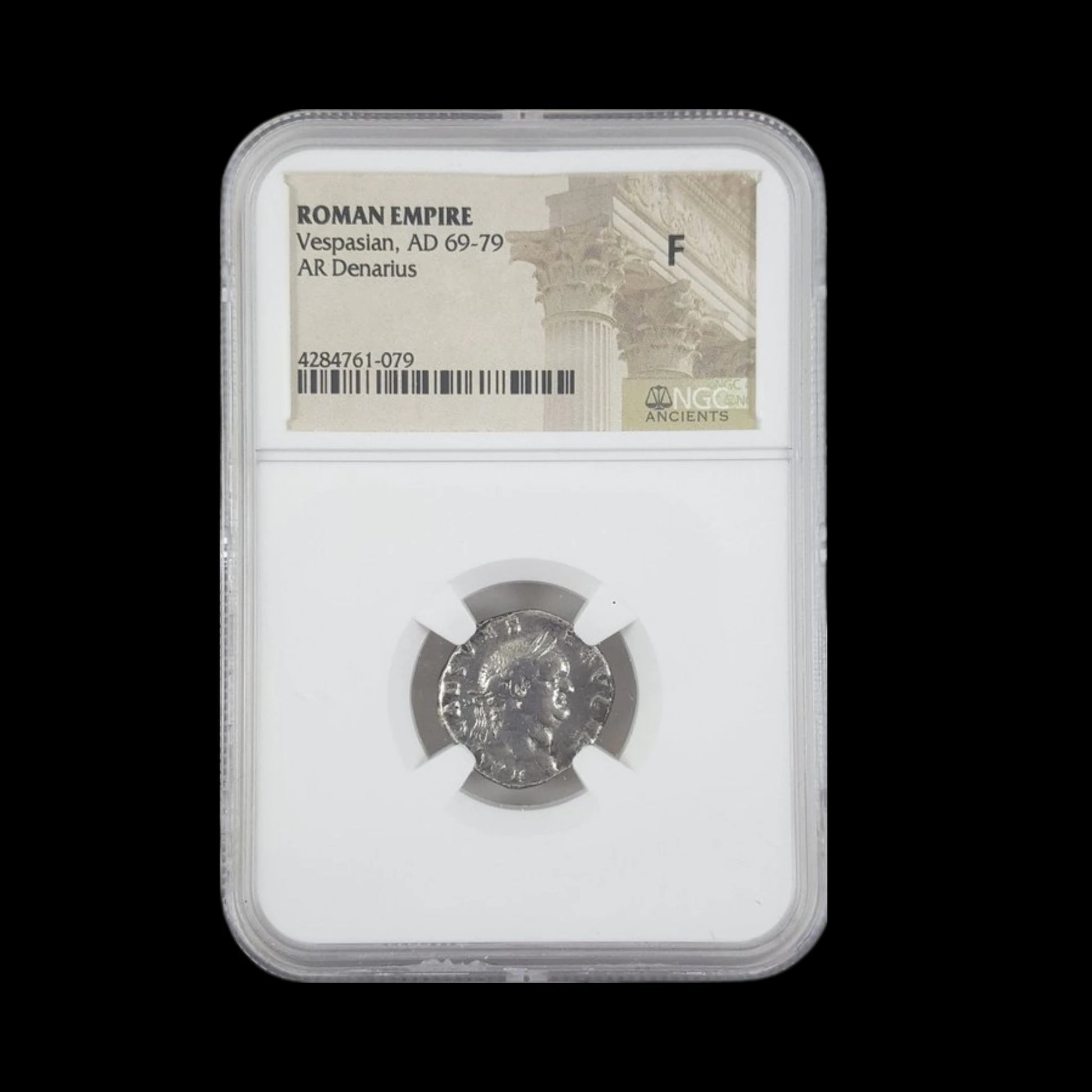 Ancient Roman Silver Coin of Emperor Vespasian (Founder of the Flavian Dynasty) - Kinzer Coins