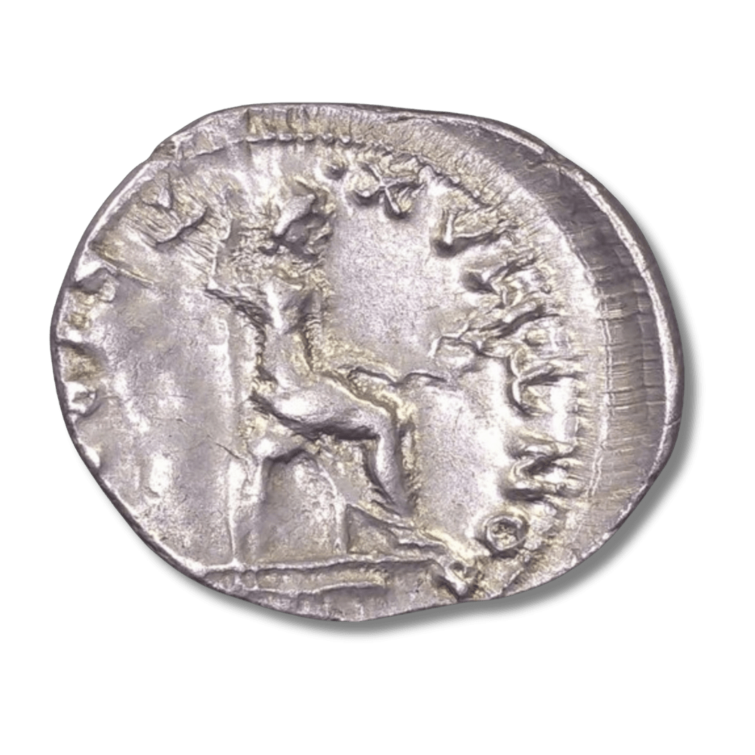 Ancient Roman Silver Coin of Emperor Vespasian (Restorer of Rome After Civil War) - Kinzer Coins