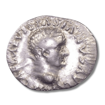 Ancient Roman Silver Coin of Emperor Vespasian (Restorer of Rome After Civil War) - Kinzer Coins