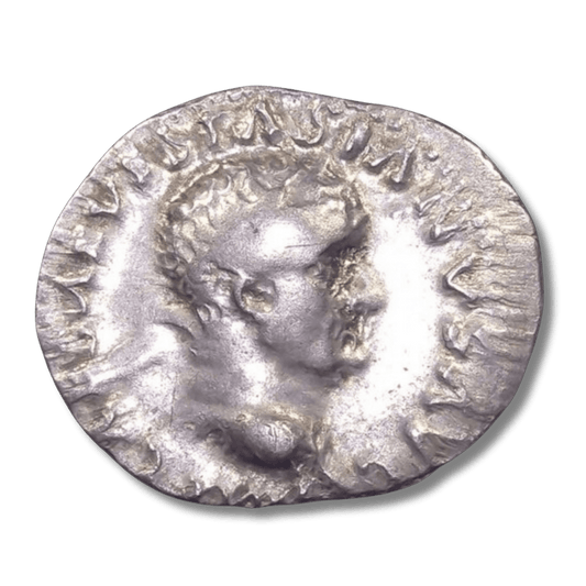 Ancient Roman Silver Coin of Emperor Vespasian (Restorer of Rome After Civil War) - Kinzer Coins