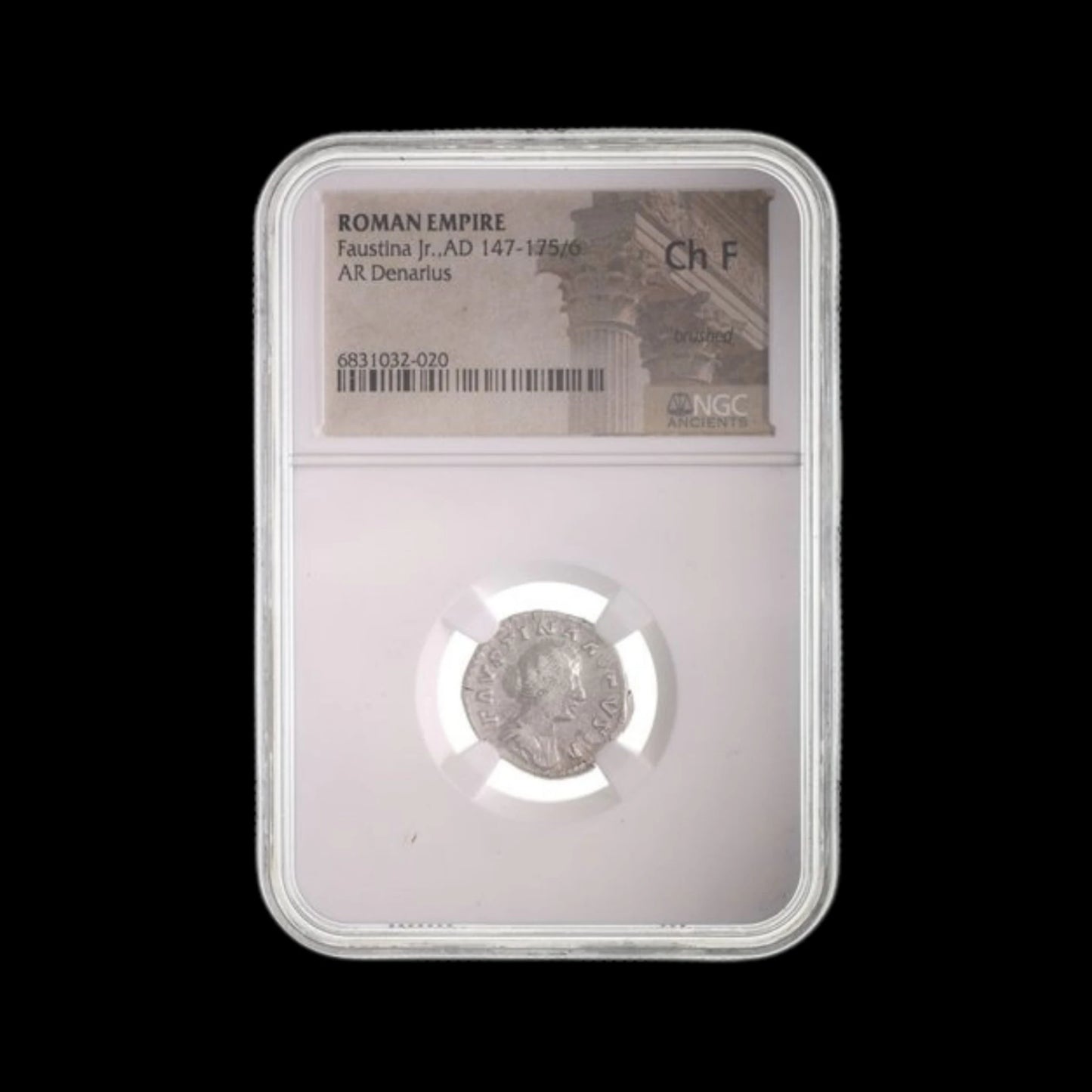 Ancient Roman Silver Coin of Empress Faustina the Younger (Wife of Marcus Aurelius) - Kinzer Coins