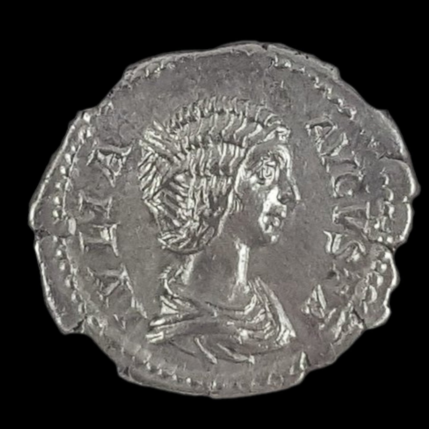 Ancient Roman Silver Coin of Empress Julia Domna (Wife of Emperor Septimius Severus) - Kinzer Coins