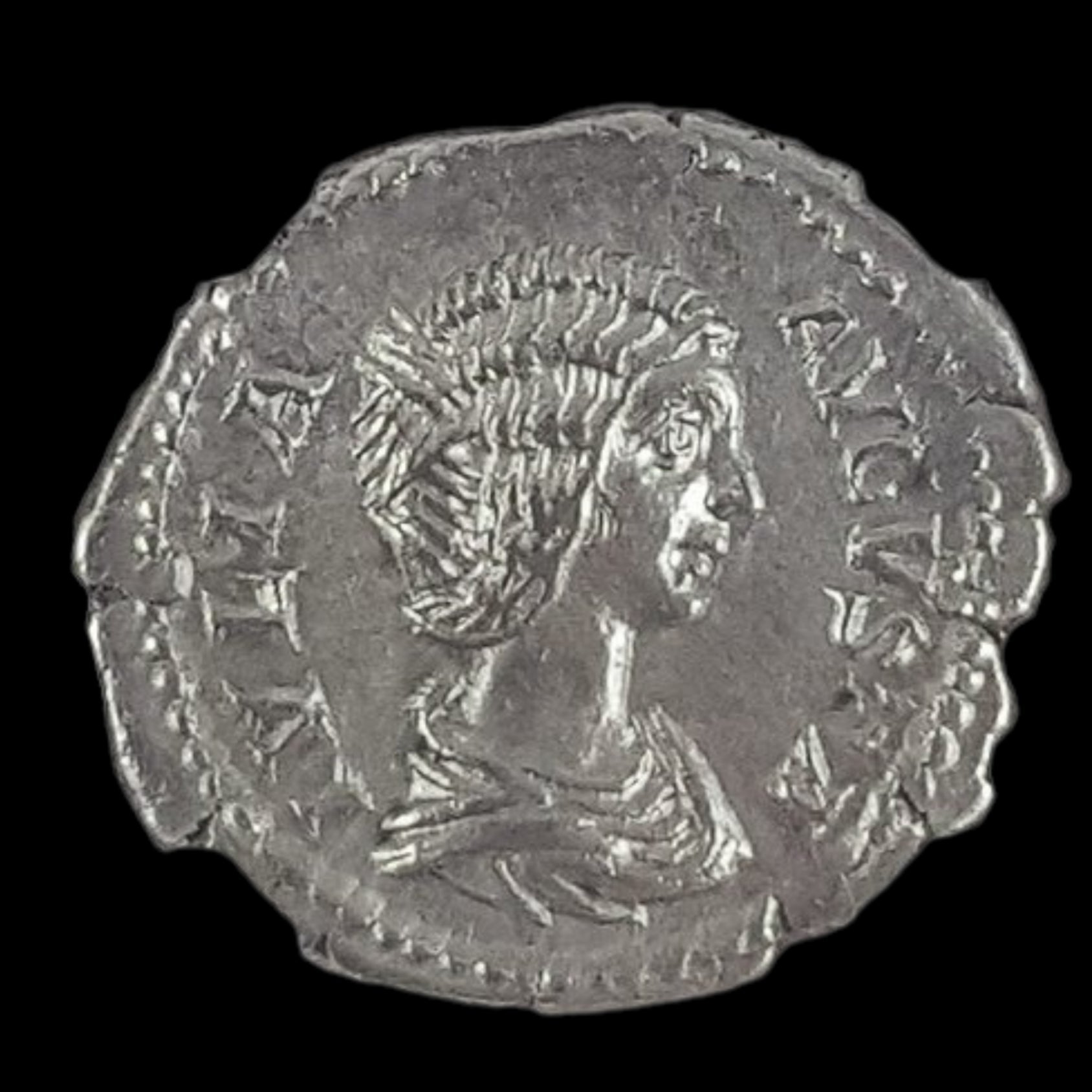 Ancient Roman Silver Coin of Empress Julia Domna (Wife of Emperor Septimius Severus) - Kinzer Coins
