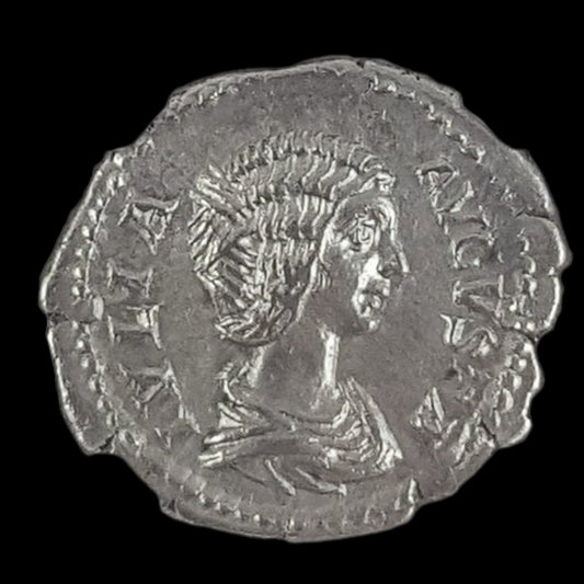Ancient Roman Silver Coin of Empress Julia Domna (Wife of Emperor Septimius Severus) - Kinzer Coins