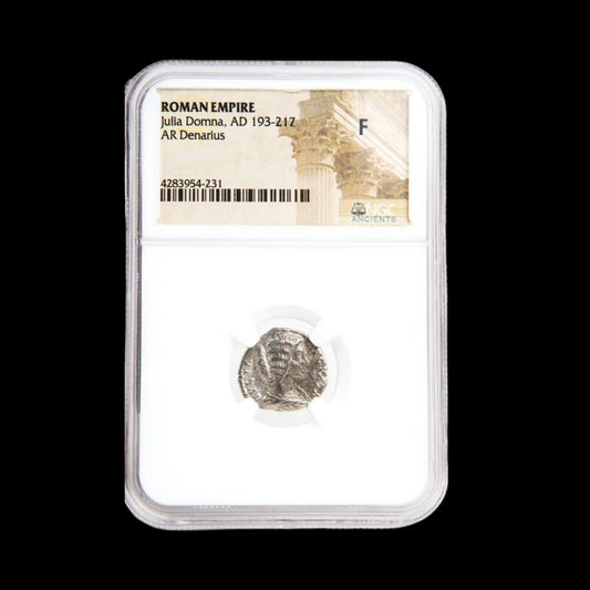 Ancient Roman Silver Coin of Empress Julia Domna (Wife of Emperor Septimius Severus) - Kinzer Coins