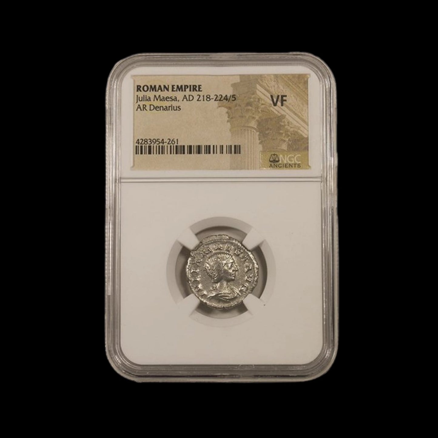 Ancient Roman Silver Coin of Empress Julia Maesa (Grandmother of Emperors Elagabalus and Severus Alexander) - Kinzer Coins