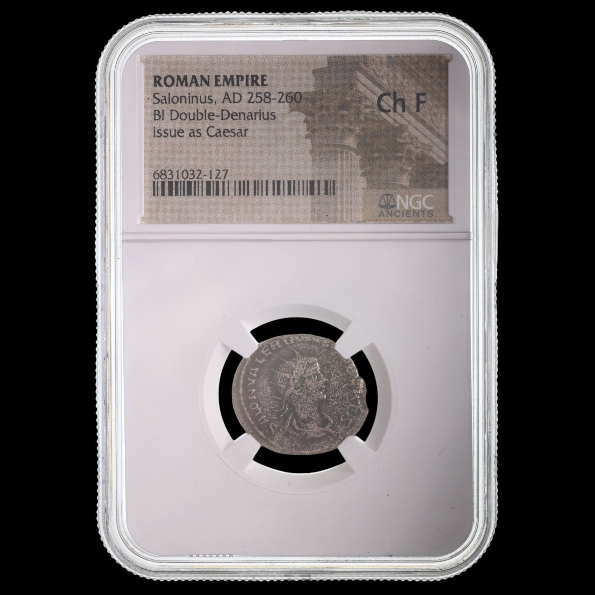 Ancient Roman Silver Coin of Prince Saloninus (Son of Emperor Gallienus) - Kinzer Coins