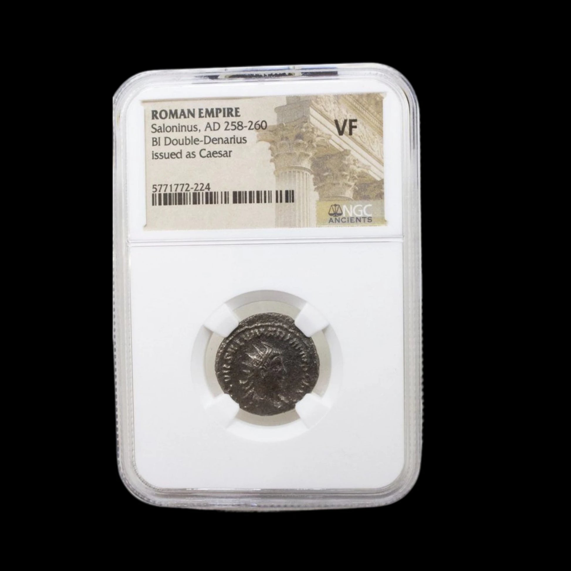 Ancient Roman Silver Coin of Prince Saloninus (Son of Emperor Gallienus) - Kinzer Coins